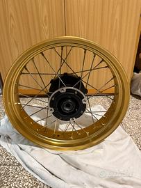 Cerchio ruota posteriore oro Honda Transalp 750