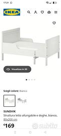 Letto allungabile Sundvik con materasso (3 pezzi) 