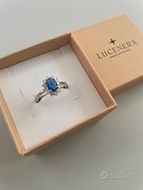 Anello kate blu zaffiro in argento 925