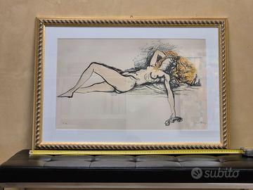 Renato Guttoso - Nudo steso