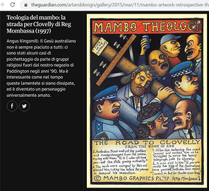 2 Poster 1997 Originali Mambo Theology cm 100 x 70