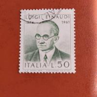 Francobollo Centrnario nascita Luigi Einaudi 