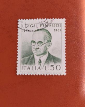 Francobollo Centrnario nascita Luigi Einaudi 