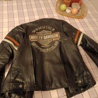 Giacca pelle Harley Davidson donna con felpa S