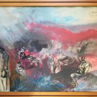 quadro di Mannino G. "peccati di gola" 1978