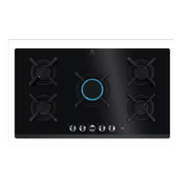 piano cottura a gas 5 fuochi