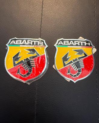 stiker - adesivi - metallo - emblema Abarth logo 
