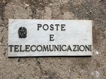 Poste e Telecomunicazioni marmo e bronzo anni ‘60