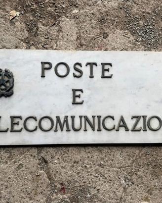 Poste e Telecomunicazioni marmo e bronzo anni ‘60