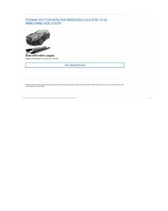 PEDANE SOTTOPORTA PER MERCEDES GLA