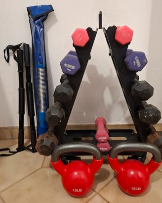 manubri palestra, kettlebell