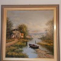 Dipinto Olio su Tela PASQUALE ESPOSITO 80x80 - Au