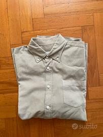 Camicia velluto a costine uomo taglia M greige