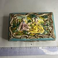 Antico Portagioie in Ceramica "Galvani" coppia inn