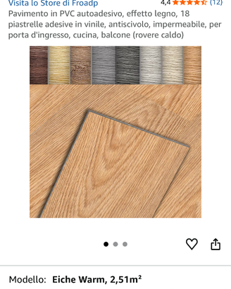 Pavimento adesivo per interni ed esterni