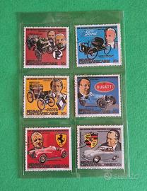 6 francobolli Republique Centrafricaine con timbro