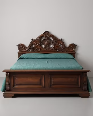 Camera da letto classica in legno