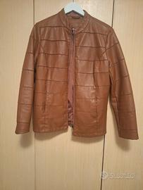 GIACCA DONNA ECOPELLE MARRONE TAGLIA 48 COME NUOVA