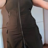Vestito cyberpunk casual a tubino mini abito corto