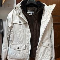 Giacca Columbia bianco/marrone taglia XL DONNA