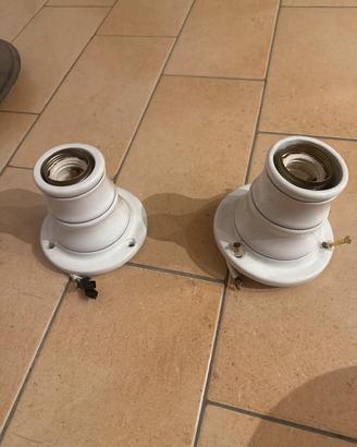 Due lampade a muro in ceramica, come da foto