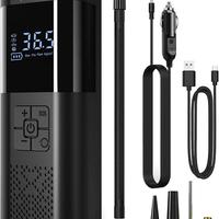 mini compressore portatile a batterie e cavo auto