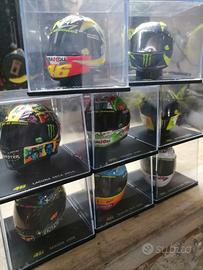 lotto di 8 mini caschi Valentino Rossi