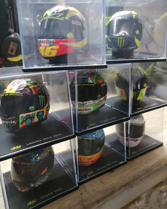 lotto di 8 mini caschi Valentino Rossi