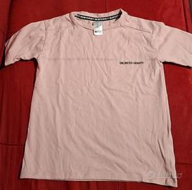 T-shirt rosa per bambina con stampa