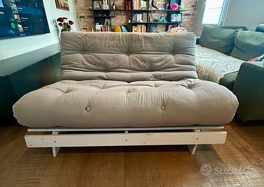 Divano letto Roots 140 struttura naturale