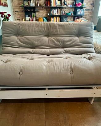 Divano letto Roots 140 struttura naturale