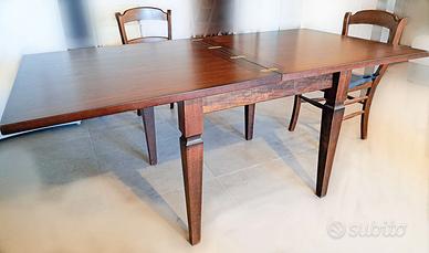 tavolo cucina a libro e 4 sedie