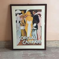 Quadro Pubblicitario Cordial Campari Vintage