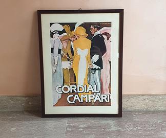 Quadro Pubblicitario Cordial Campari Vintage