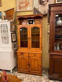 Vetrina legno massello 90x48 H211 250€