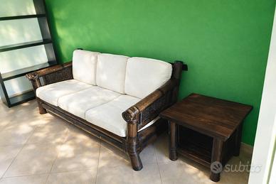 Divano in bambù - eleganza naturale