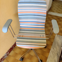 Sedia Girevole Ufficio Regolabile Retrò