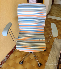 Sedia Girevole Ufficio Regolabile Retrò