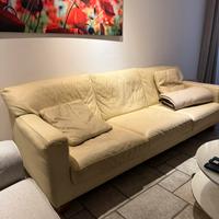 Divano in Pelle beige