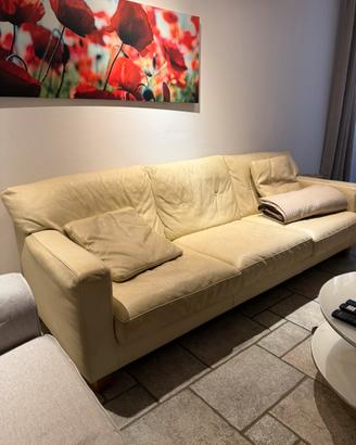 Divano in Pelle beige