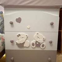 ERBESI Mobile cassettiera e lavabo bambino
