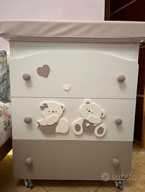 ERBESI Mobile cassettiera e lavabo bambino