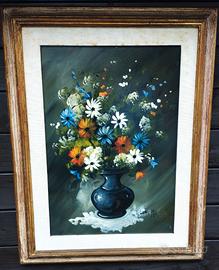 MARCELLO GAMURRO “VASO DI FIORI” OLIO