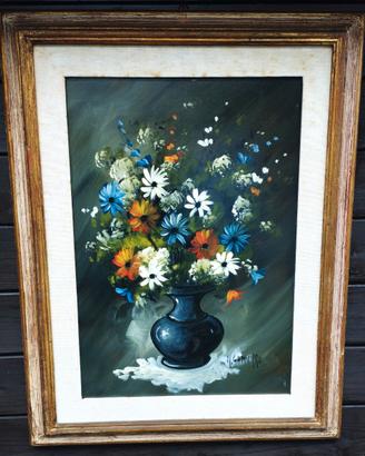 MARCELLO GAMURRO “VASO DI FIORI” OLIO