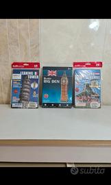 Puzzle 3D set di 3 modellini nuovi