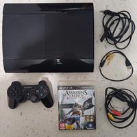 Ps3 Super Slim 74Gb + Controller + AC IV