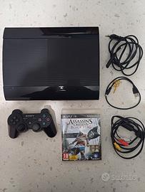 Ps3 Super Slim 74Gb + Controller + AC IV