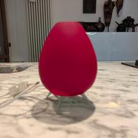 lampada comodino rossa 