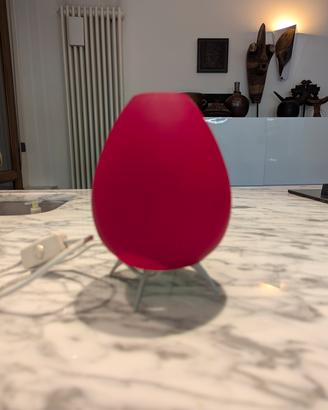 lampada comodino rossa 