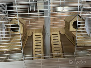 Gabbia criceti doppia